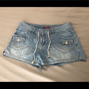 Union Bay Tie-front Comfy Denim Shorts